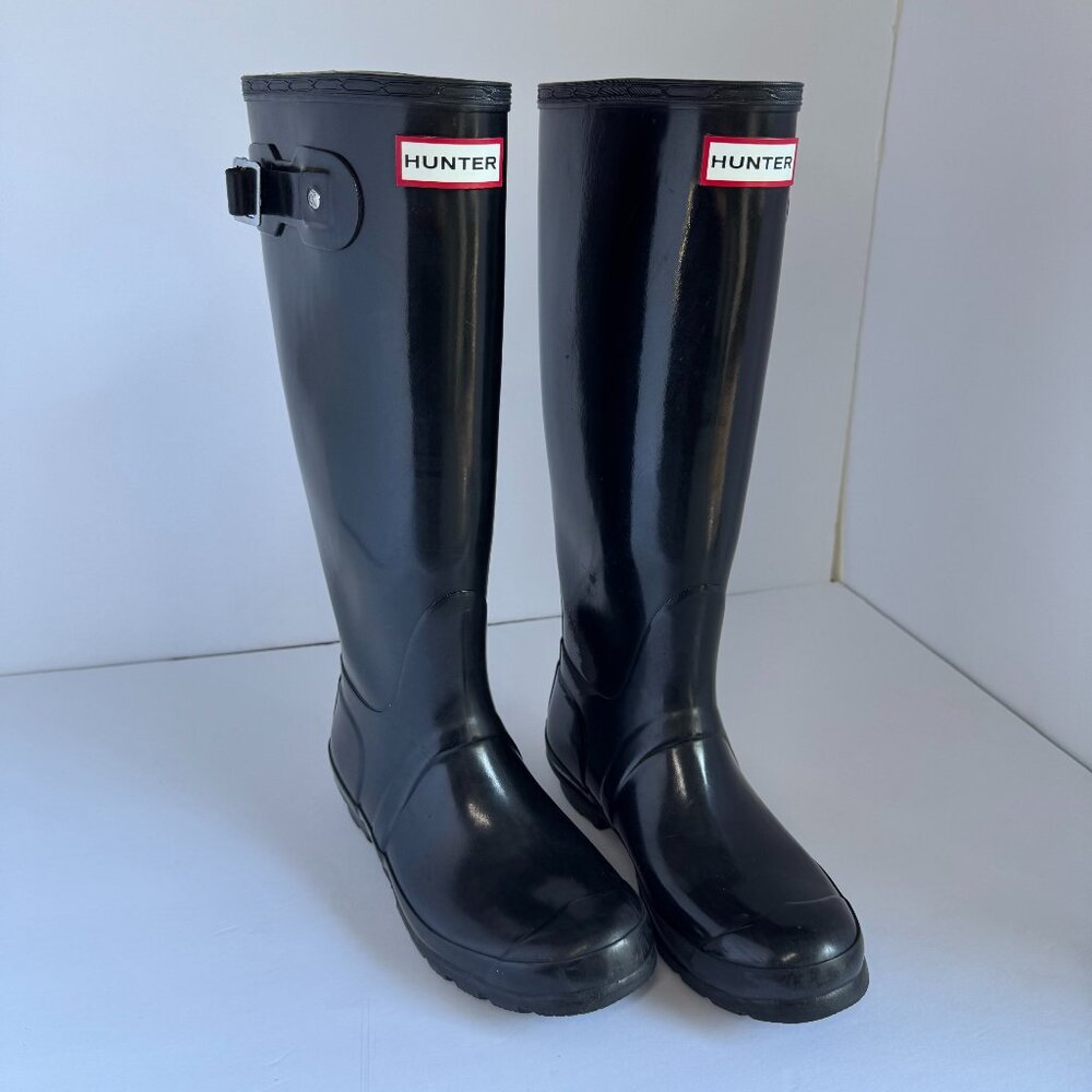Hunter Original Gloss Black Boots - Women’s US 6 / Men’s US 5 (EU 37)